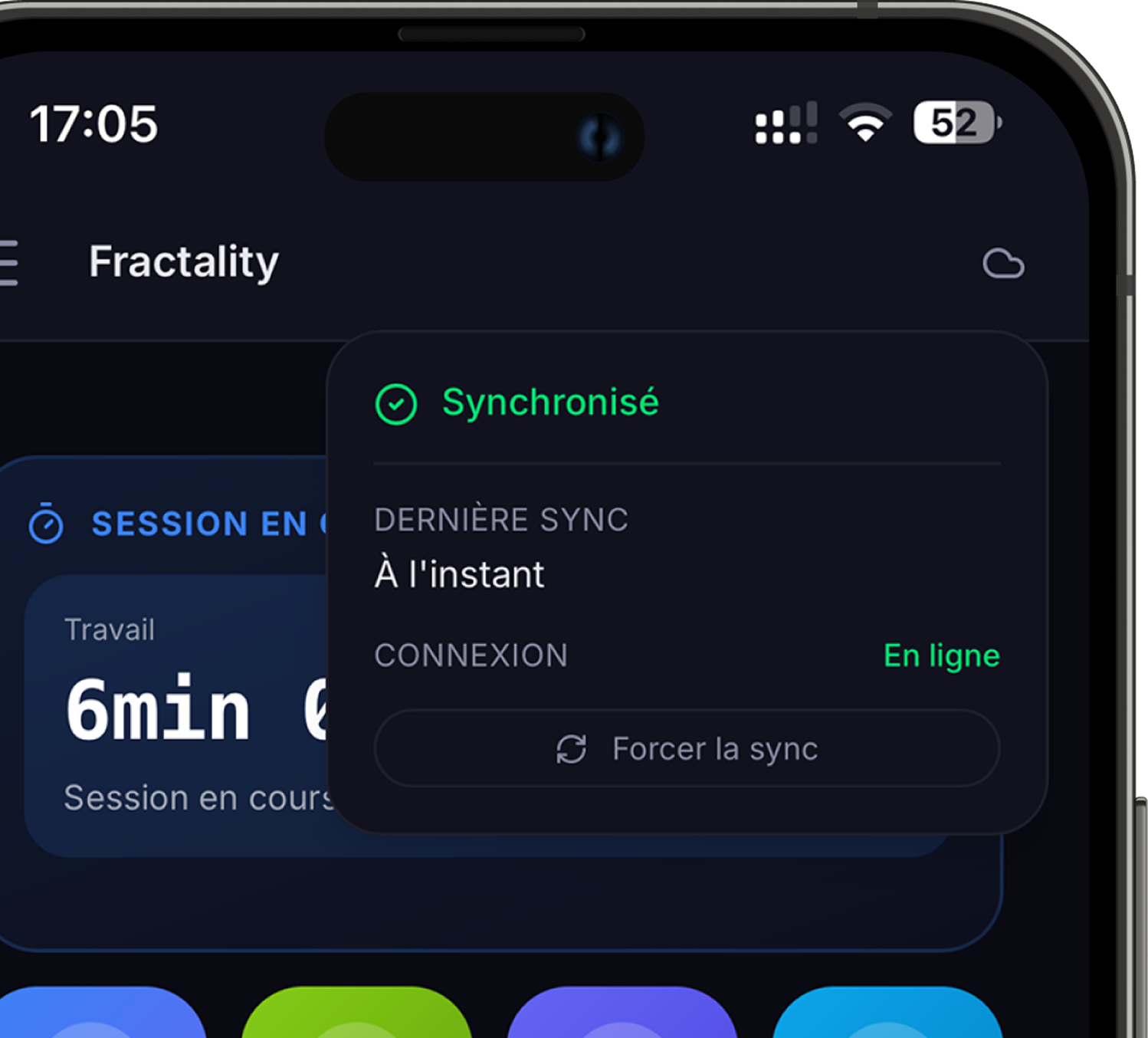 Fractality en mode connecte